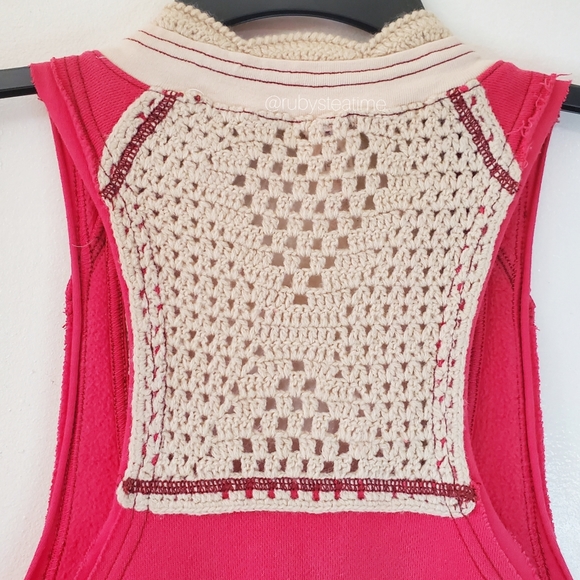 Barbiecore Pink, Barbie, PEOPLE Boho Festival Pink Knit & Crochet Vest - Picture 7 of 14